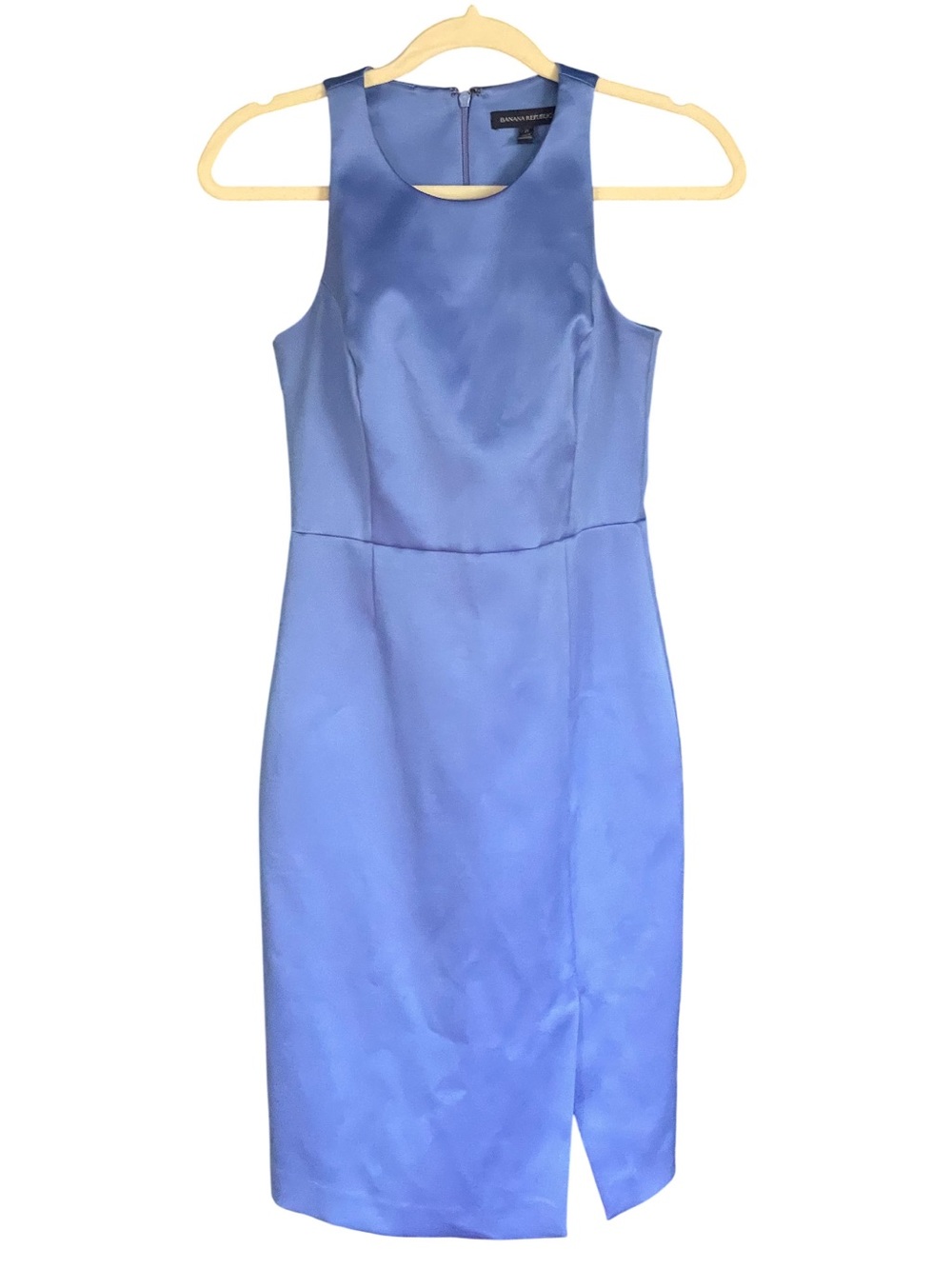 Banana Republic Lavender-Blue Sleeveless Midi Sheath Dress